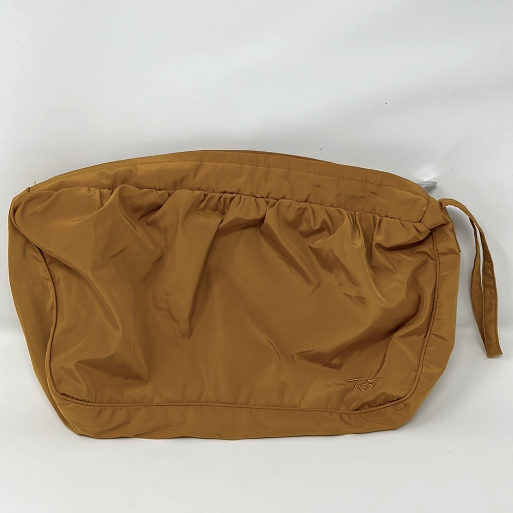 RFT Gold Cosmetic Purse Zip Up Pouch Excellent Condition